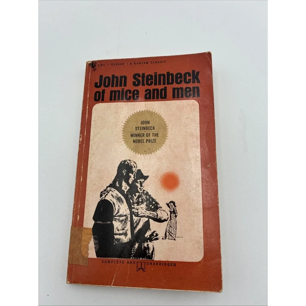 Of Mice and Men John Steinbeck Bantam Classic Paperback 1967 Vintage Book